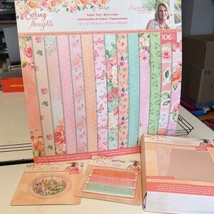 Crafters Companion Caring Thoughts Paper Pad and Accessories